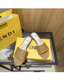 Synthetic leather sandals with Fendi reason