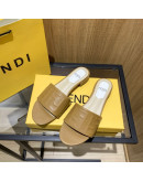 Synthetic leather sandals with Fendi reason