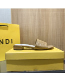 Synthetic leather sandals with Fendi reason