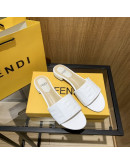 Synthetic leather sandals with Fendi reason