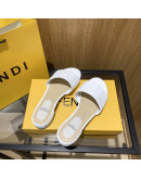 Synthetic leather sandals with Fendi reason