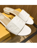 Synthetic leather sandals with Fendi reason