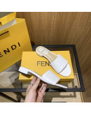 Synthetic leather sandals with Fendi reason