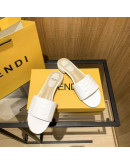 Synthetic leather sandals with Fendi reason