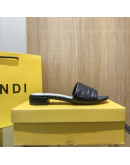 Synthetic leather sandals with Fendi reason