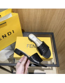 Synthetic leather sandals with Fendi reason