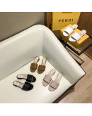 Synthetic leather sandals with Fendi reason