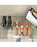 Synthetic leather sandals and gucci polyester