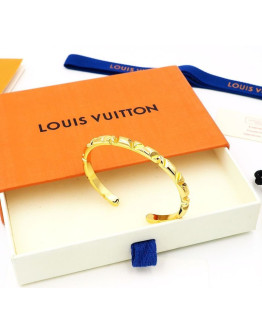 Louis Vuitton's striking golden bracelet