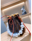 Synthetic leather shoulder bag with pearls Louis Vuitton