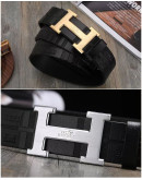 High -end belt with Hermes paint design