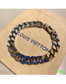 Adjustable chain bracelet with Louis Vuitton diamonds