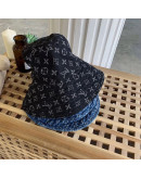 Casual luxury hat with Louis Vuitton print