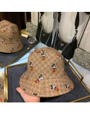 CLASSIC SUN HAT WITH MICKEY MOUSE GUCCI print