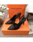 Louis Vuitton Pointed Toe Sandals With Thin Heels