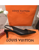 Louis Vuitton Pointed Toe Sandals With Thin Heels