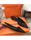 Louis Vuitton Pointed Toe Sandals With Thin Heels