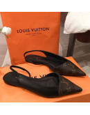 Louis Vuitton Pointed Toe Sandals With Thin Heels