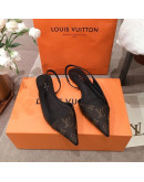 Louis Vuitton Pointed Toe Sandals With Thin Heels