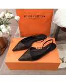 Louis Vuitton Pointed Toe Sandals With Thin Heels