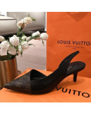 Louis Vuitton Pointed Toe Sandals With Thin Heels