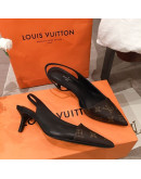 Louis Vuitton Pointed Toe Sandals With Thin Heels