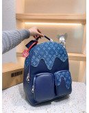 Backpack with large capacity floral print Louis Vuitton