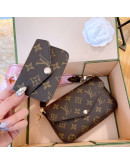 Shoulder bag with floral print Louis Vuitton