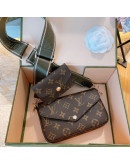 Shoulder bag with floral print Louis Vuitton