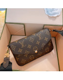 Shoulder bag with floral print Louis Vuitton