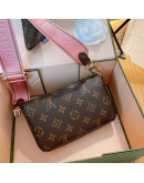 Shoulder bag with floral print Louis Vuitton