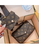 Shoulder bag with floral print Louis Vuitton