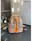 Modern backpack with Burberry motive