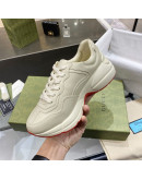 Synthetic leather sports shoes and thick sole rubber gucci