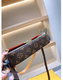 Synthetic leather shoulder bag with floral print Louis Vuitton