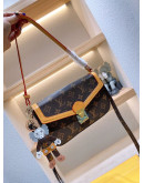 Synthetic leather shoulder bag with floral print Louis Vuitton