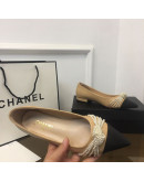 Low heel sandals with pearls Chanel