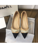 Low heel sandals with pearls Chanel