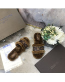 Dior sheep skin sandals