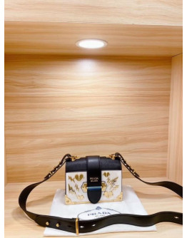 Shoulder bag with luxury print Prada