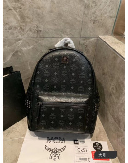 Mochila cuero sintetico Y Lona De Alta Gama Con Motivo MCM