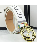 Double G belt with silver buckle gucci