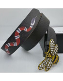 Gucci butterfly belt and snake