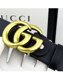 Luxury belt with double buckle g gucci