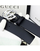 Luxury belt with double buckle g gucci