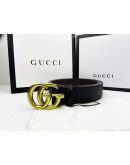 Luxury belt with double buckle g gucci