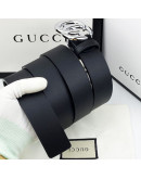 Luxury belt with double buckle g gucci