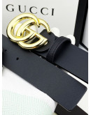 Luxury belt with double buckle g gucci