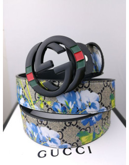 Synthetic leather belt on Gucci Reason