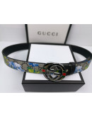 Synthetic leather belt on Gucci Reason